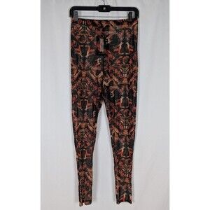 Prettylittlething Leggings 14 Women's Abstract Snake Print Mesh Sheer Pull On